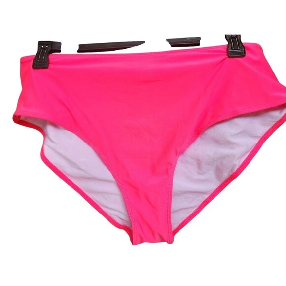 2 Piece Swimsuit Size 3XL Colorblock Pink - Picture 3 of 8